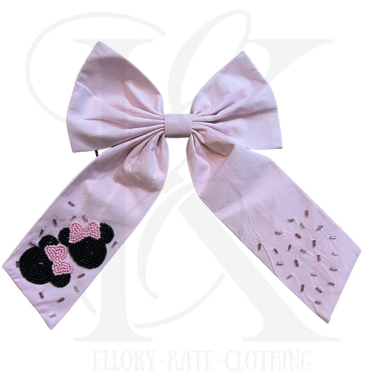 Girl Mouse Pink Bow